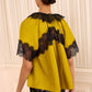 Nina Short Sleeve Silk Blouse