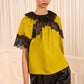 Nina Short Sleeve Silk Blouse