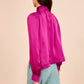 Ornament Tie Neck Blouse