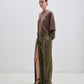 Troy Cashmere Wool Knit Double Sleeve Tee
