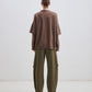 Troy Cashmere Wool Knit Double Sleeve Tee