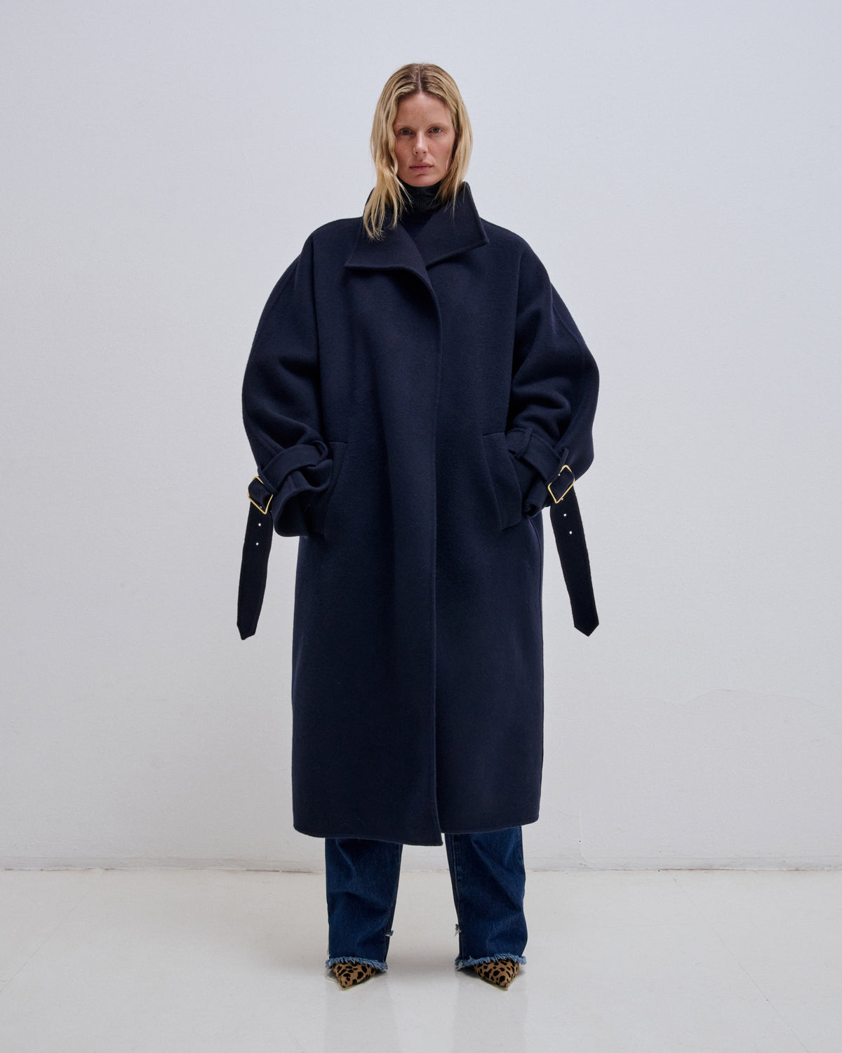 Alba Oversized Cashmere Wool Trench Coat