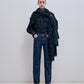 Georgia Scarf Wool Shirt in Check