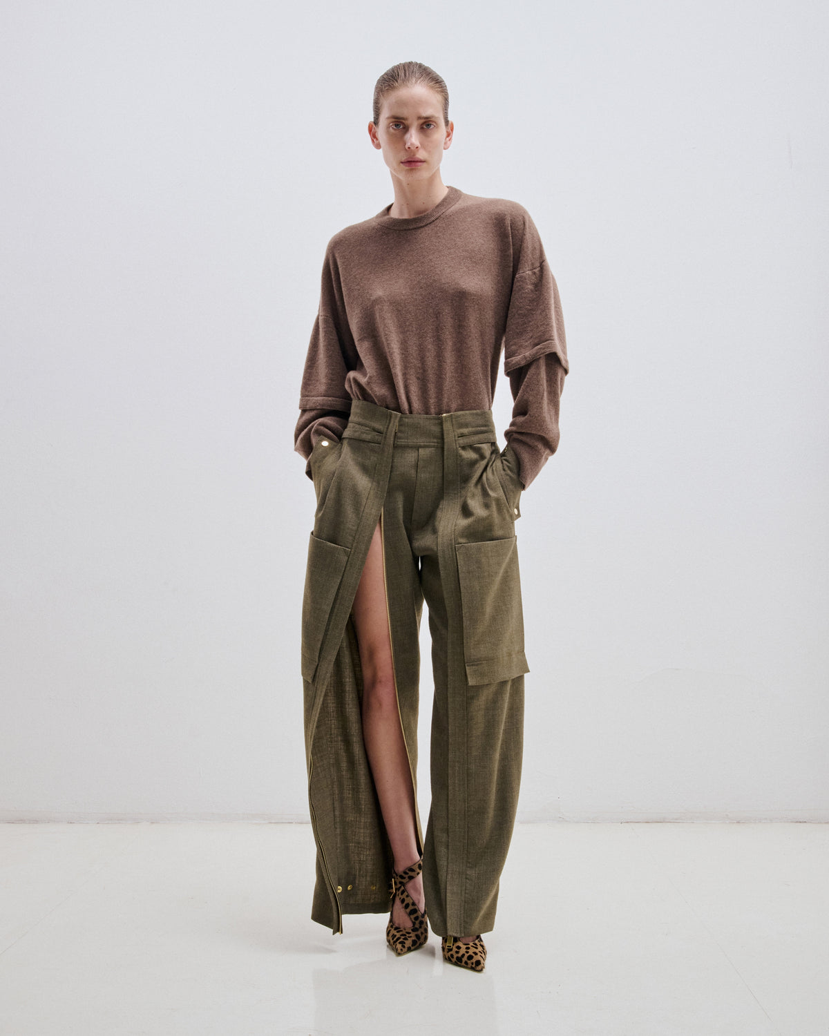 Adriana Wool Cargo Pants