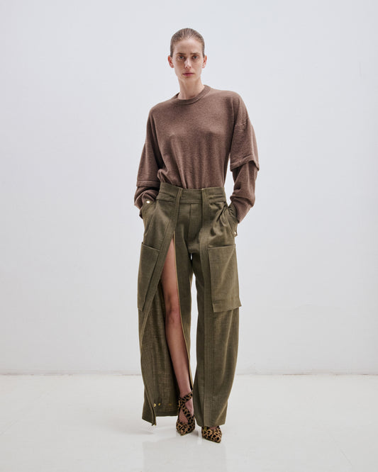 Adriana Wool Cargo Pants