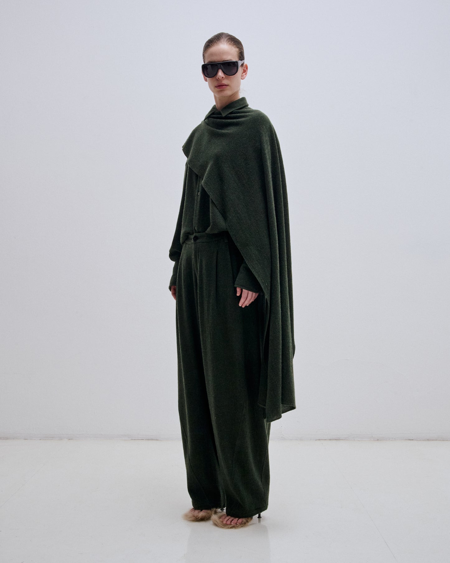 Phebe Cashmere Wool Wide-Leg Pants