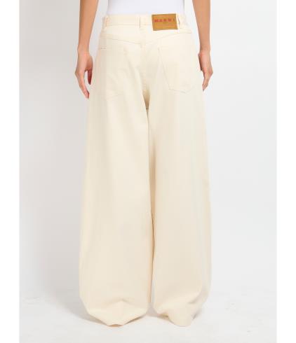 Embroidered Light Denim Jeans