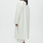 Leather Collar Trench Coat