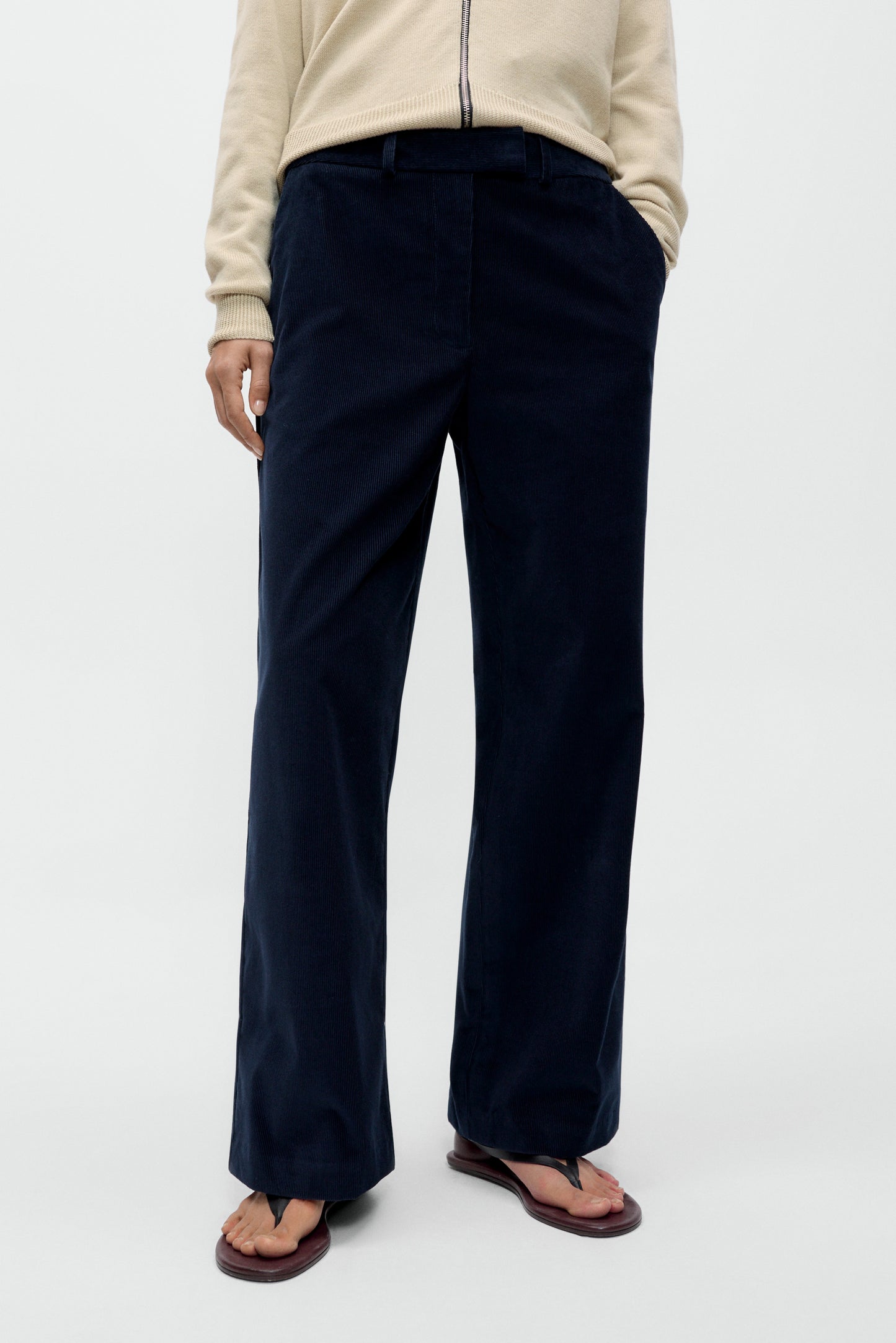 Low Rise Corduroy Pants