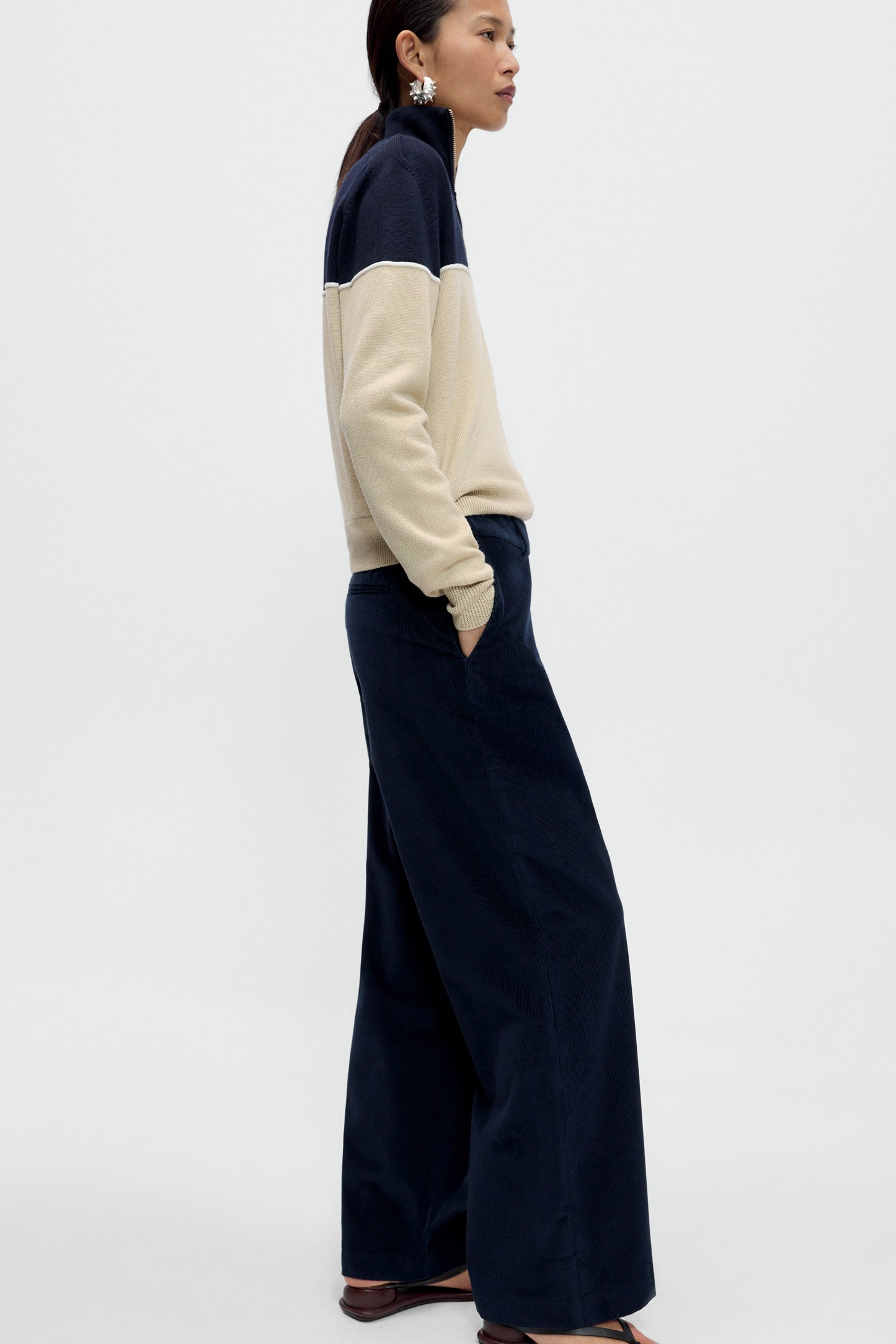 Low Rise Corduroy Pants