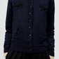 Merino Wool Embellished Cardigan
