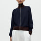 Merino Wool Sporty Cardigan