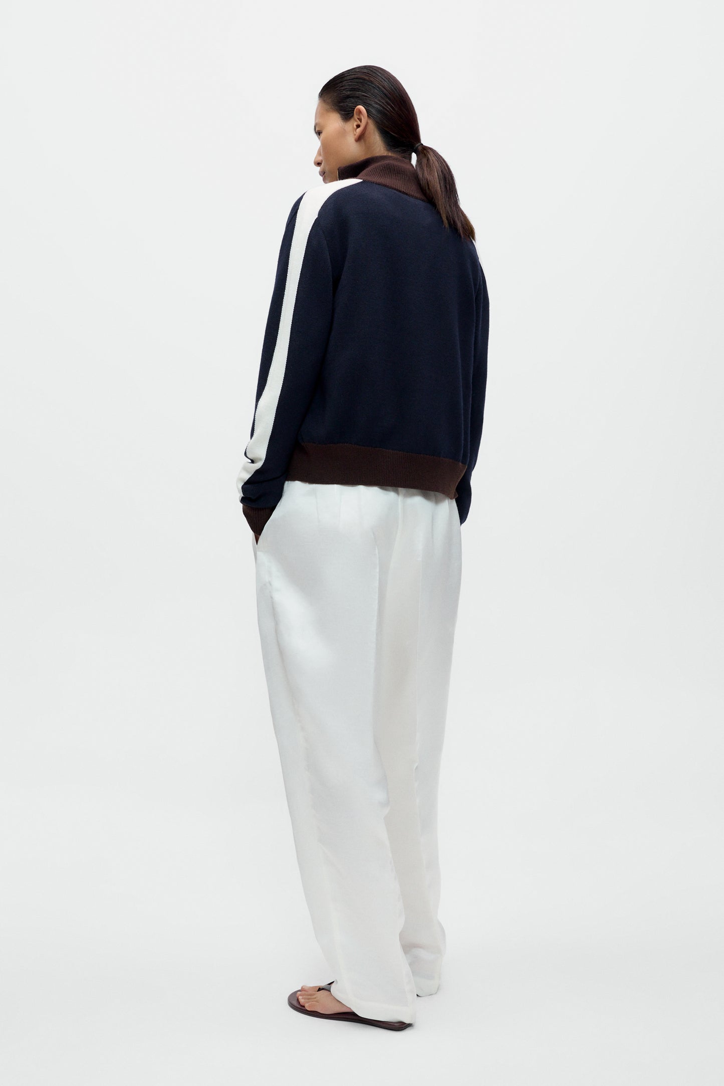Merino Wool Sporty Cardigan