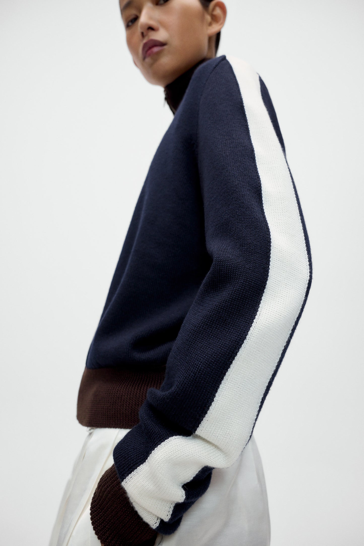 Merino Wool Sporty Cardigan