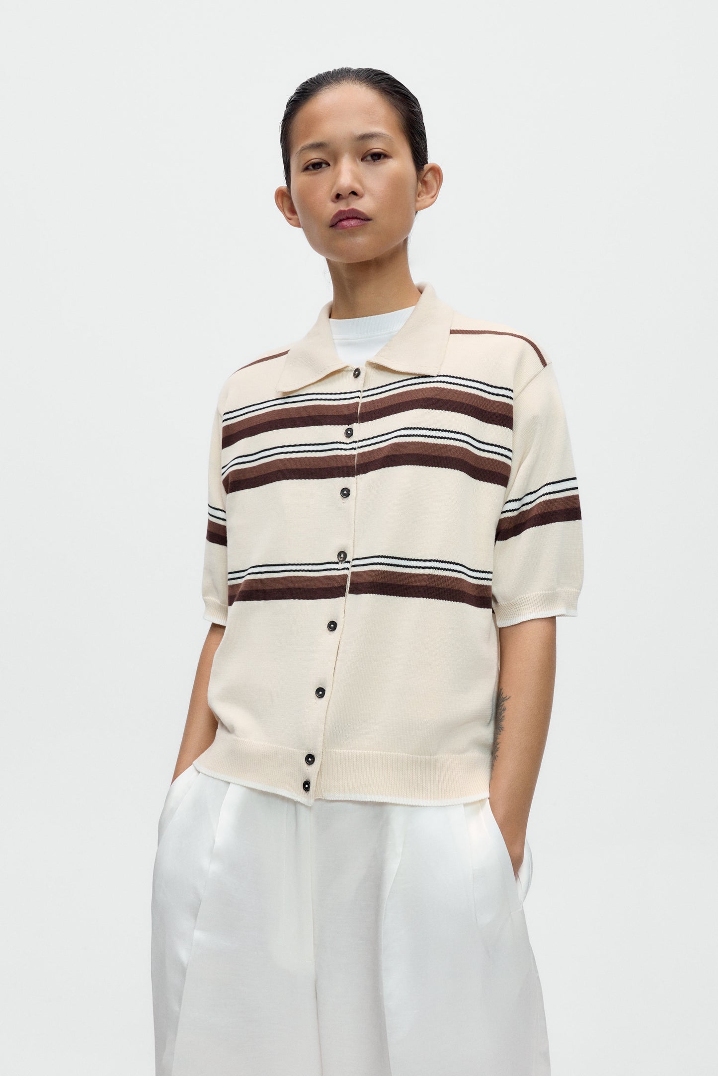 Organic Striped Polo