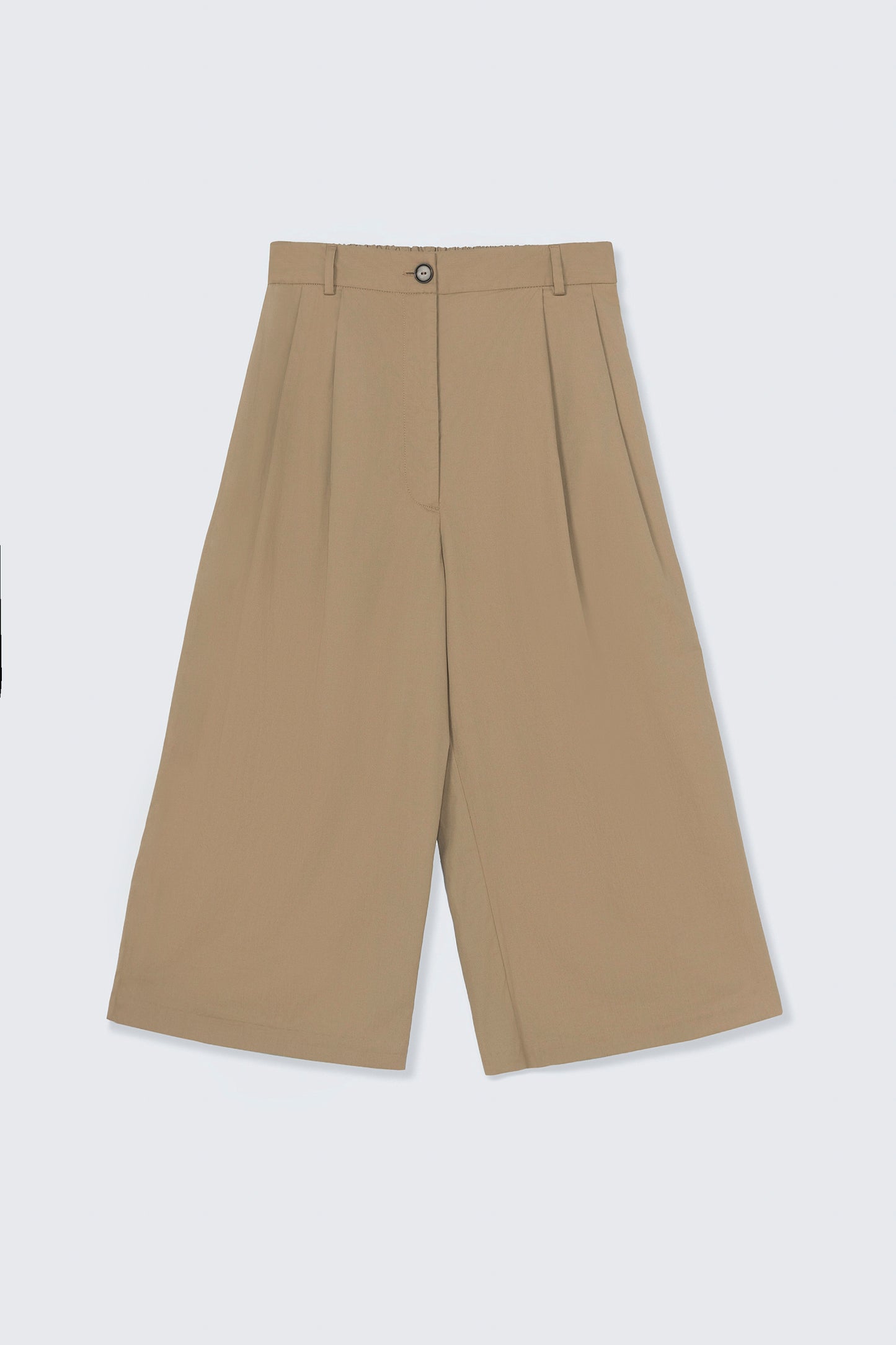 Low Rise Cotton Capri Pants