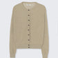 Linen and Cotton Flecked Cardigan