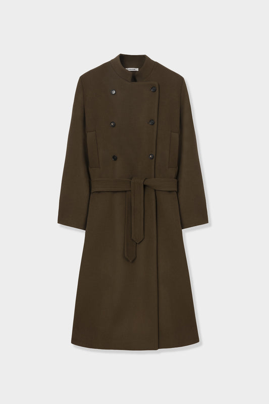 Virgin Wool Long Coat