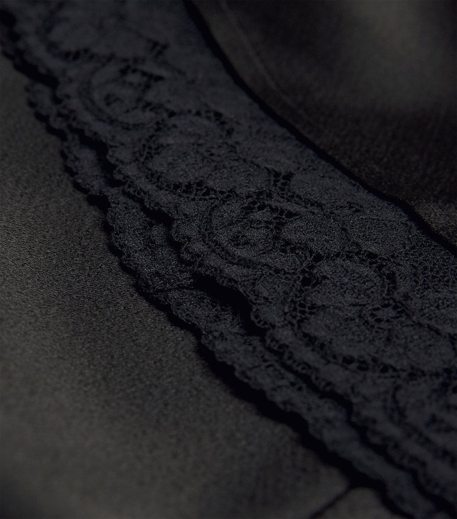 Lace Trimmed Slip Skirt