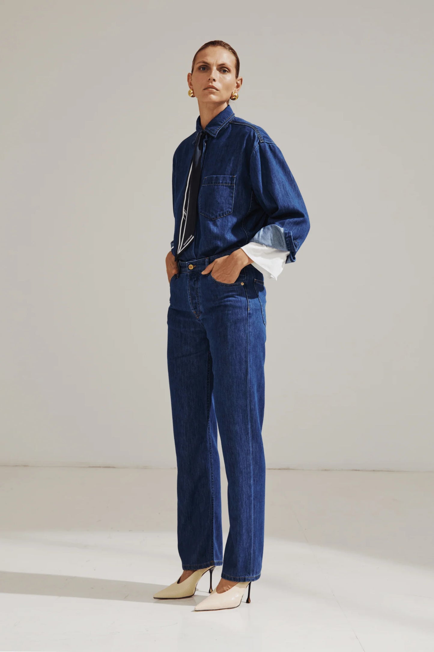 Liz Boyfriend Tencel Denim