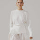 Luna Jersey Top With Dropped Satin Details