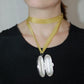 The Silver Keeper  with Saffron Ribbon