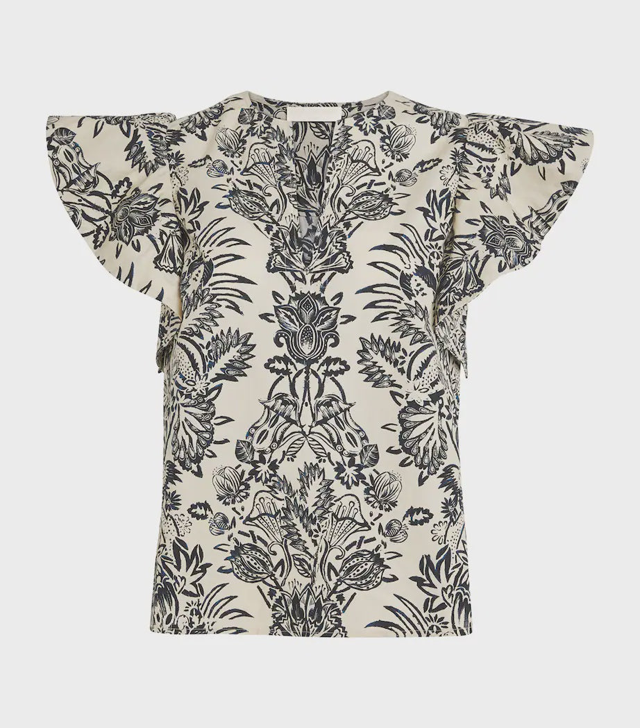 Severine Flutter Sleeve Top