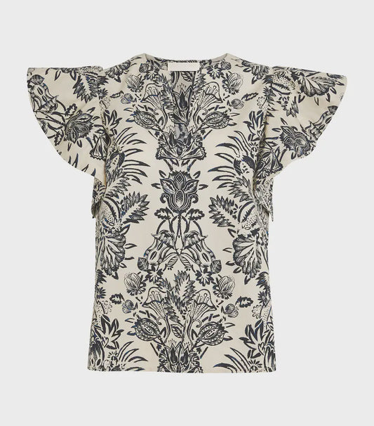 Severine Flutter Sleeve Top