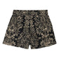 Rowan Belted Short in Noir Flora