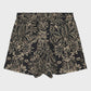 Rowan Belted Short in Noir Flora