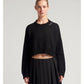 Backless Round Neck Sweater