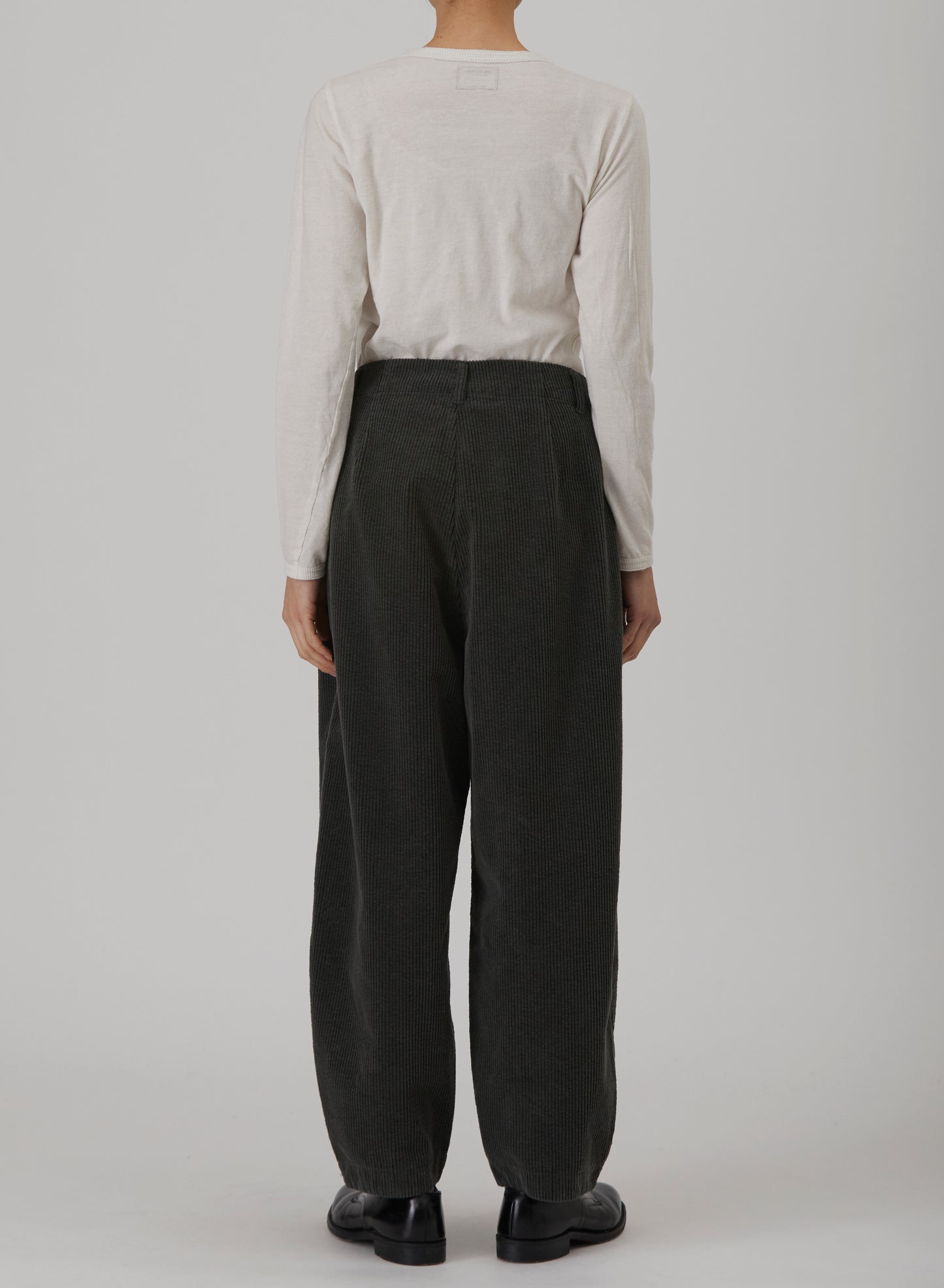 Washed Corduroy Cropped Balloon Pants