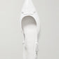 White Leather Trunkaroo Slingbacks