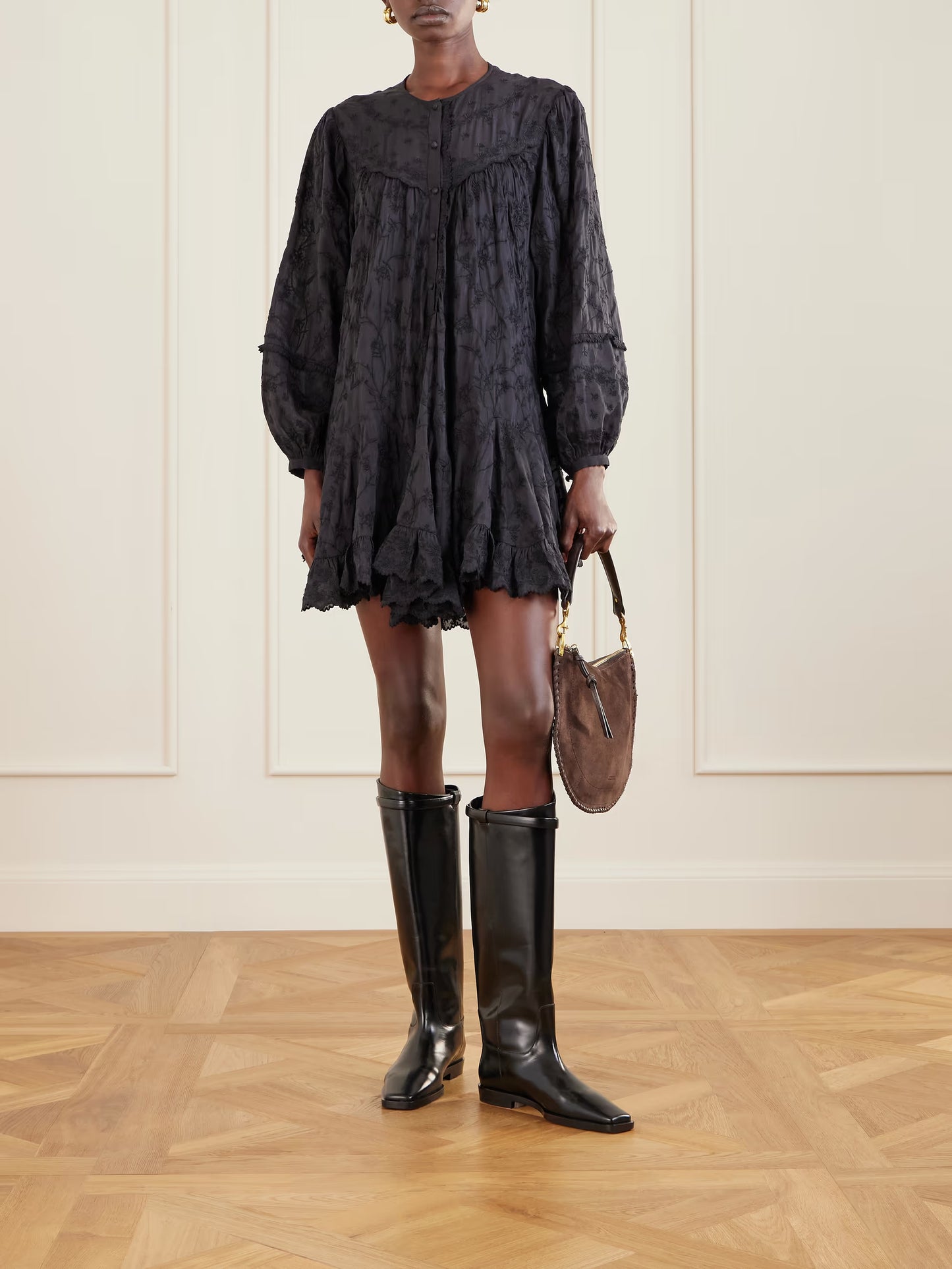 Zame Blooming Silk Dress