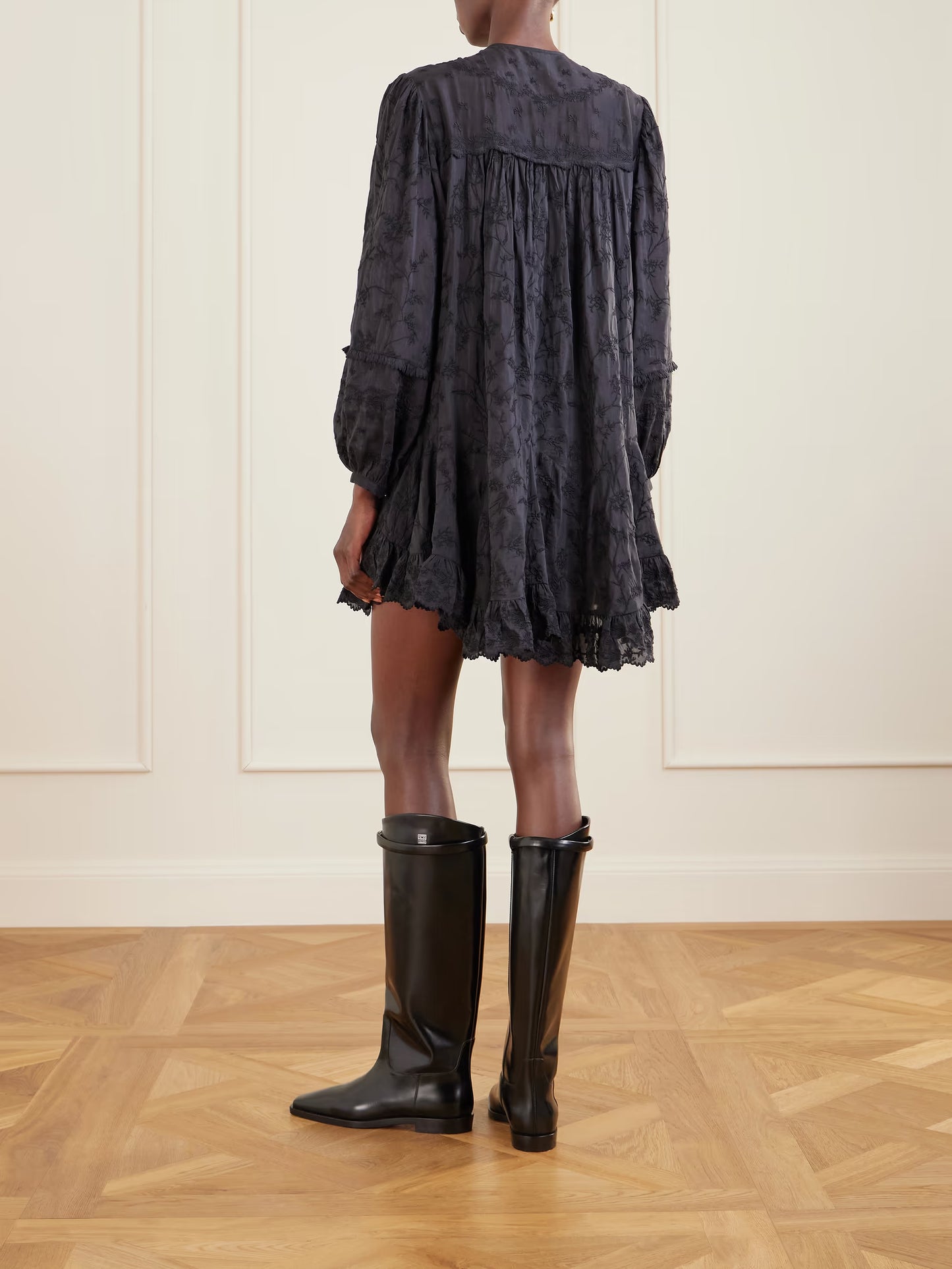 Zame Blooming Silk Dress