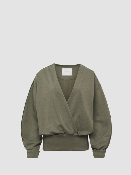 Rounded Wrap Sweatshirt