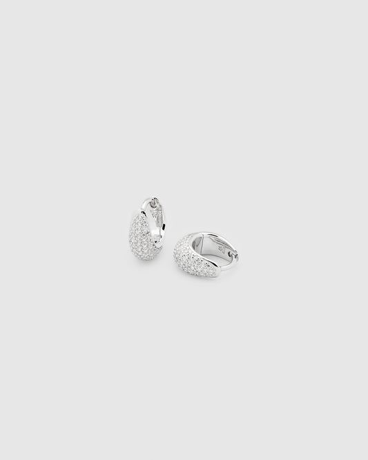 Ice Huggies Pave Silver