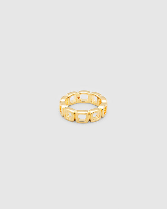 Cushion Band Open Gold